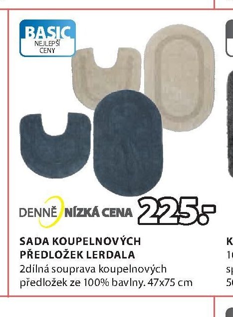 Sada koupelnových předložek Lerdala - Jysk aktualniletaky.eu