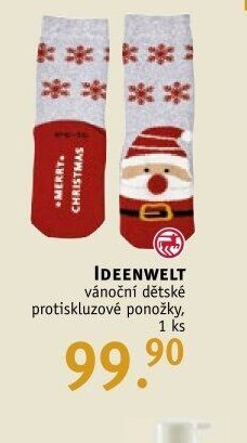 IDEENWELT vánoční dětské protiskluzové ponožky, 1 ks