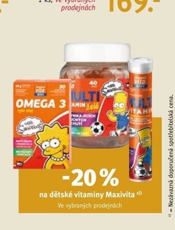 dětské vitamíny Maxivita