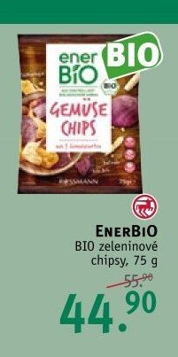 ENERBIO BIO zeleninové chipsy, 75 g