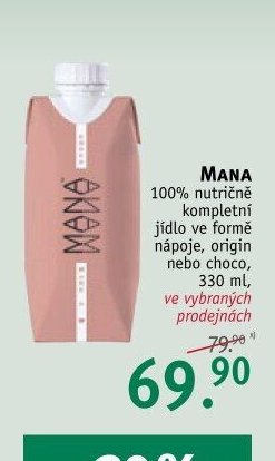 MANA 100% nutričně kompletní jídlo