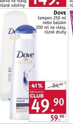 Dove šampon nebo balzám