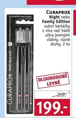 Curaprox Night nebo Family Edition zubní kartáčky