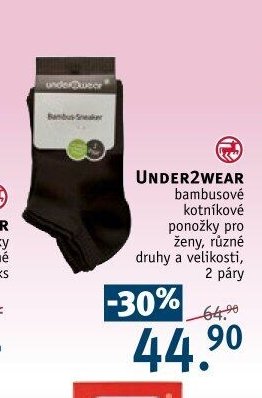 UNDER2WEAR bambusové kotníkové ponožky