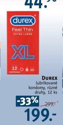DUREX lubrikované kondomy