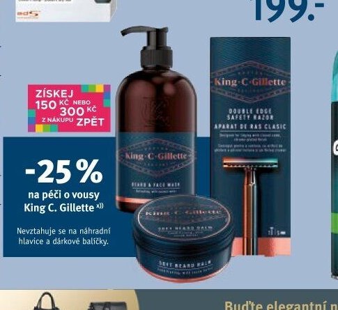 King C. Gillette péče o vousy