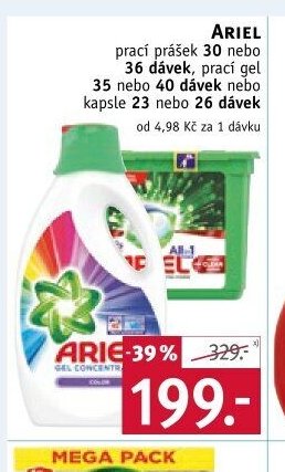ARIEL prací prášek - ROSSMANN drogerie aktualniletaky.eu