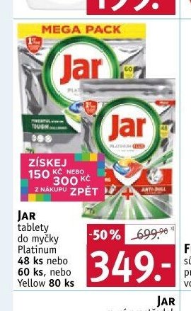 JAR tablety do myčky Platinum - ROSSMANN drogerie aktualniletaky.eu