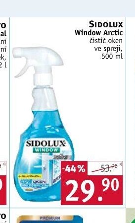 SIDOLUX Window Arctic čistič oken ve spreji, 500 ml - ROSSMANN drogerie aktualniletaky.eu