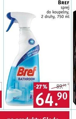 BREF sprej do koupelny, 2 druhy, 750 ml - ROSSMANN drogerie aktualniletaky.eu