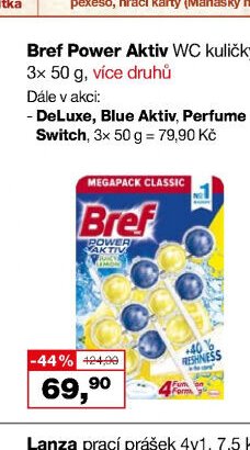 Bref Power Aktiv WC kuličky, 3x 50 g