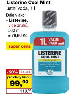 Listerine Cool Mint ústní voda