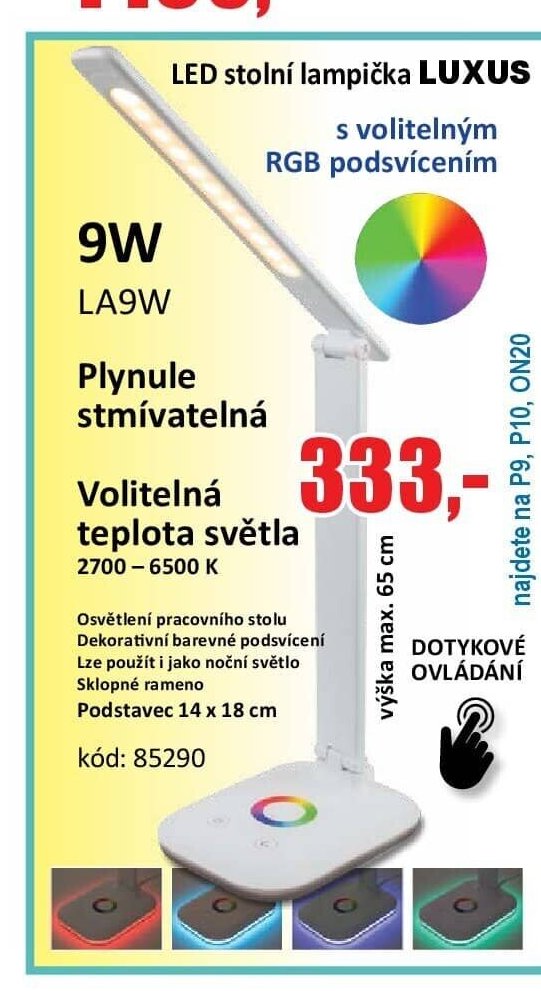 LED stolní lampička LUXUS - EVA.cz aktualniletaky.eu