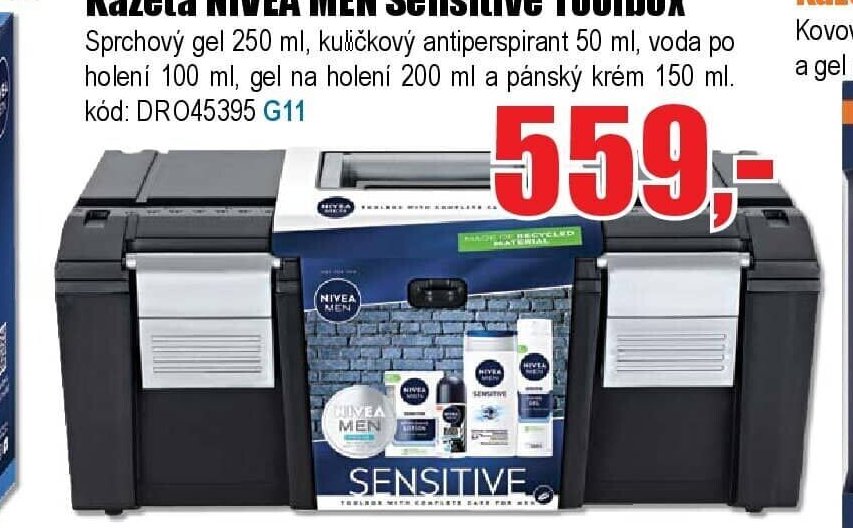 Kazeta NIVEA MEN Sensitive Toolbox - EVA.cz aktualniletaky.eu