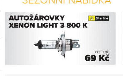 AUTOŽÁROVKY XENON LIGHT 3 800 K