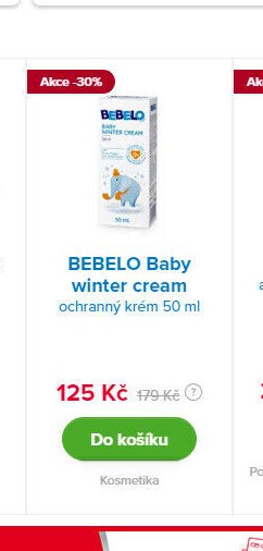 BEBELO Baby winter cream ochranný krém