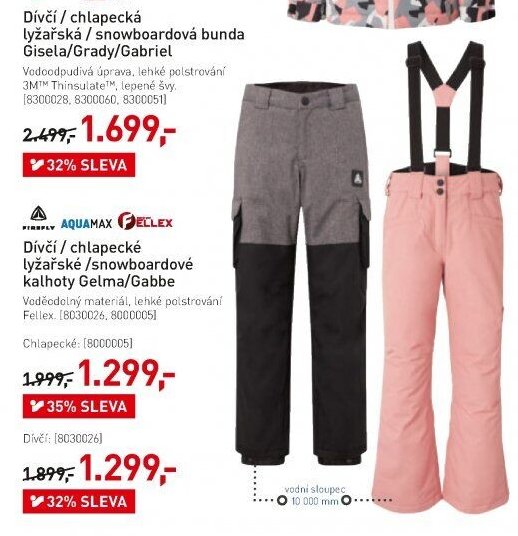 Dívčí / chlapecké lyžařské / snowboardové kalhoty Gelma/Gabbe - Intersport aktualniletaky.eu