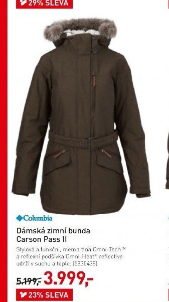 Dámská zimní bunda Carson Pass II - Intersport aktualniletaky.eu
