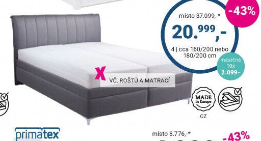 Postel, cca 160/200 cm