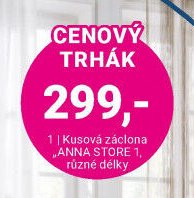 Kusová záclona ANNA STORE 1