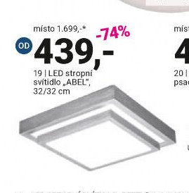 LED stropní svítidlo ABEL