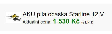AKU pila ocaska Starline 12 V