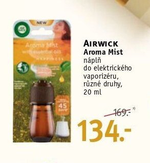AIRWICK Aroma Mist náplň do elektrického vaporizéru, různé druhy, 20 ml
