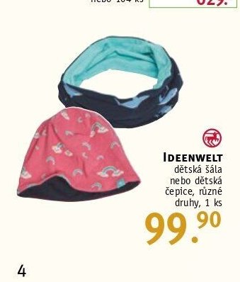 IDEENWELT dětská šála nebo dětská čepice, různé druhy, 1 ks