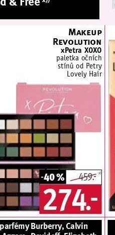 Makeup Revolution xPetra XOXO paletka očních stínů