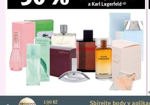 Parfémy a toaletní vody (Burberry, Calvin Klein, apod.)