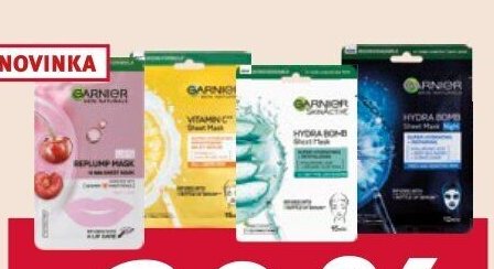 Garnier textilní pleťové masky