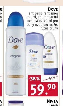 Dove antiperspirant