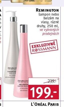 Remington šampon nebo balzám na vlasy