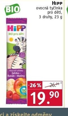 Hipp ovocná tyčinka