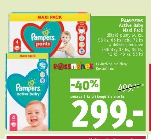 Pampers Active Baby Maxi Pack