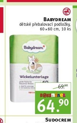 Babydream přebalovací podložky
