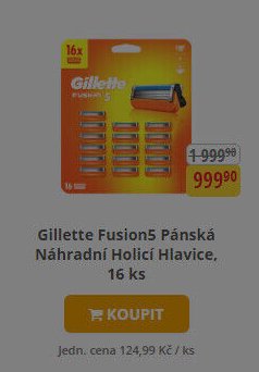 Gillette Fusion5 Pánská Náhradní Holicí Hlavice, 16 ks - Teta drogerie aktualniletaky.eu