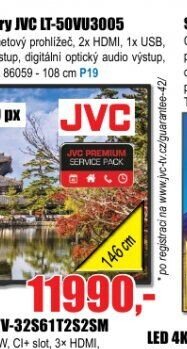 LED 4K Ultra HD Smart televizory JVC LT-50VU3005
