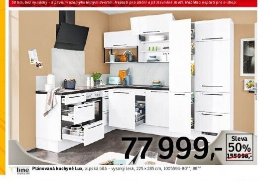 Plánovaná kuchyně Lux