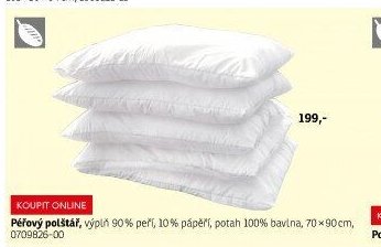 Péřový polštář