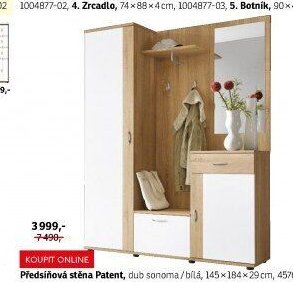 Předsíňová stěna Patent