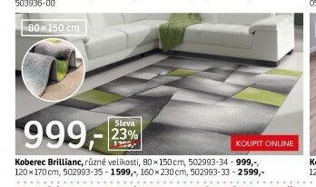 Koberec Brillianc, různé velikosti