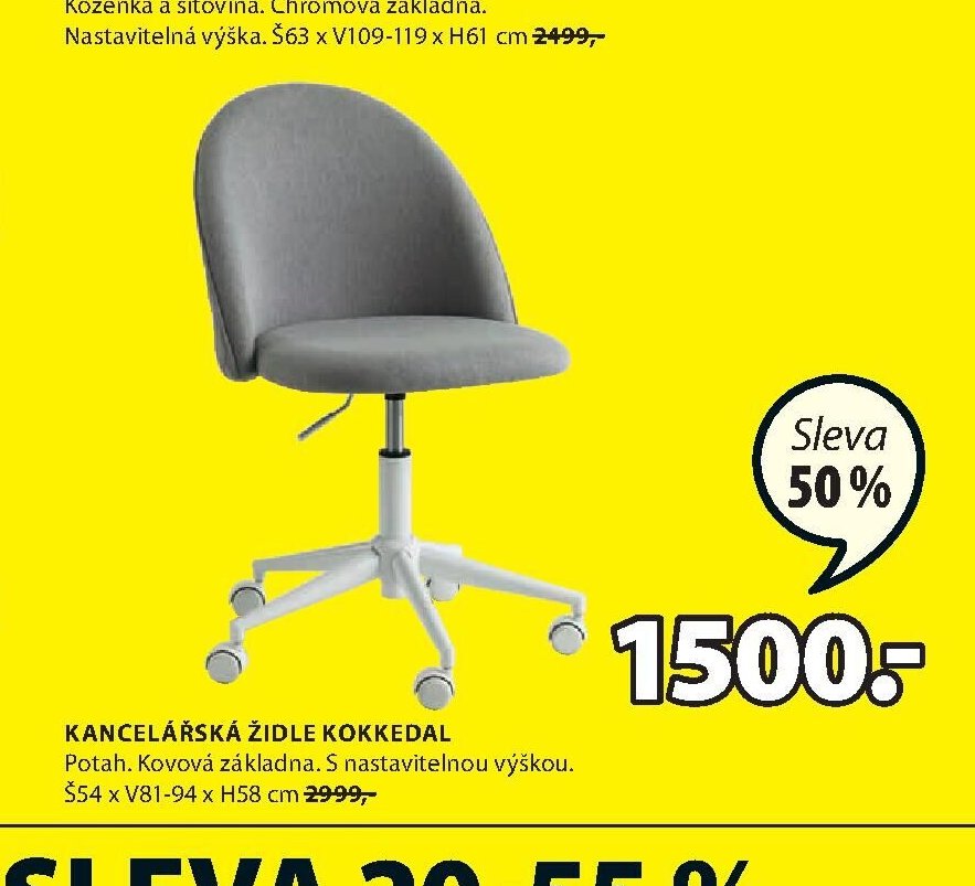 KANCELÁŘSKÁ ŽIDLE KOKKEDAL