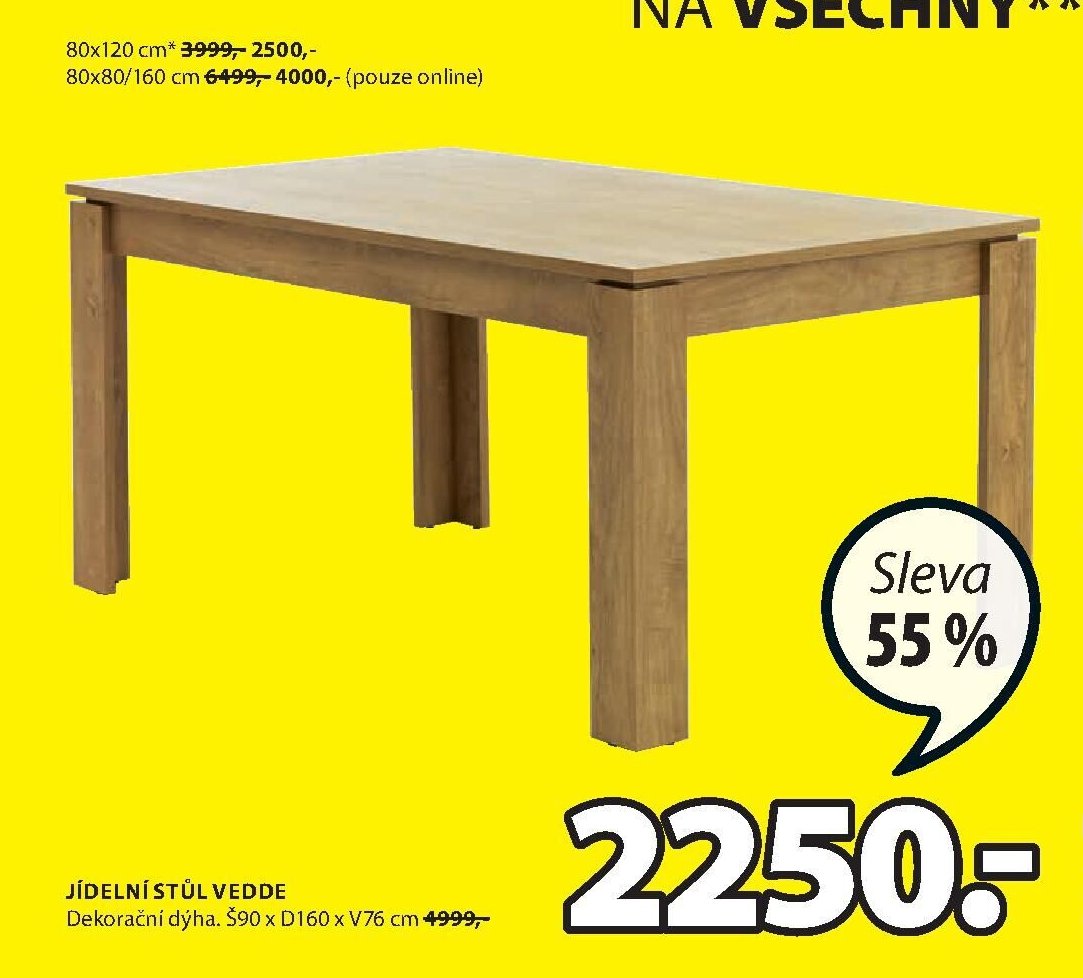JÍDELNÍ STŮL VEDDE