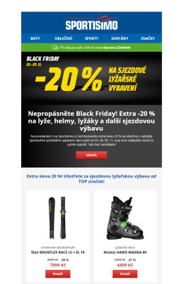 aktuální leták Sportisimo 25.11.2021-30.11.2021
