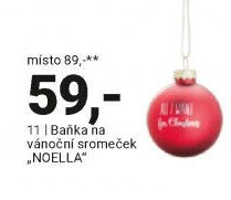 Baňka na vánoční sromeček „NOELLA“