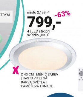 LED stropní svítidlo UKO