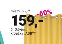 2 | Závěs s kroužky „ABBY“