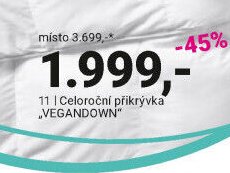 Celoroční přikrývka VEGANDOWN