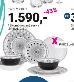 Kombinovaný servis TRIBAL CHIC